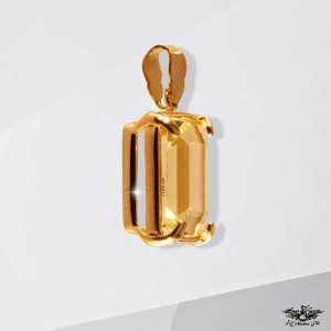 آویز سنگ مینی طلا