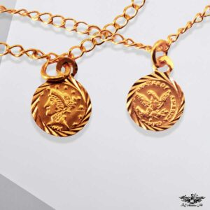 دستبند دلاری مینی طلا
