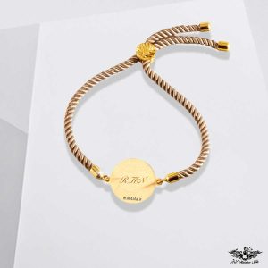 دستبند بافتی مینی طلا