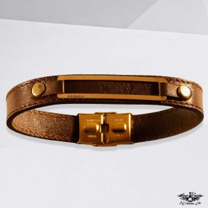 دستبند چرم اسپرت مینی طلا www.minitala.com