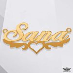 پلاک اسم ثنا www.minitala.com