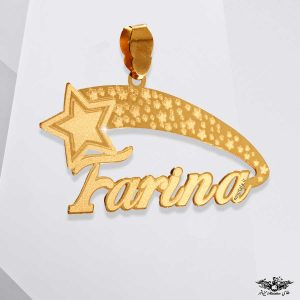 www.minitala.ir پلاک اسم فرینا مینی طلا