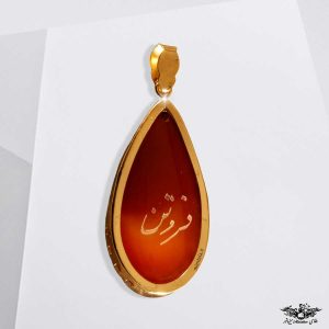 آویز سنگ مینی طلا
