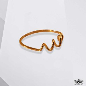 انگشتر مینیمال پیچک مینی طلا